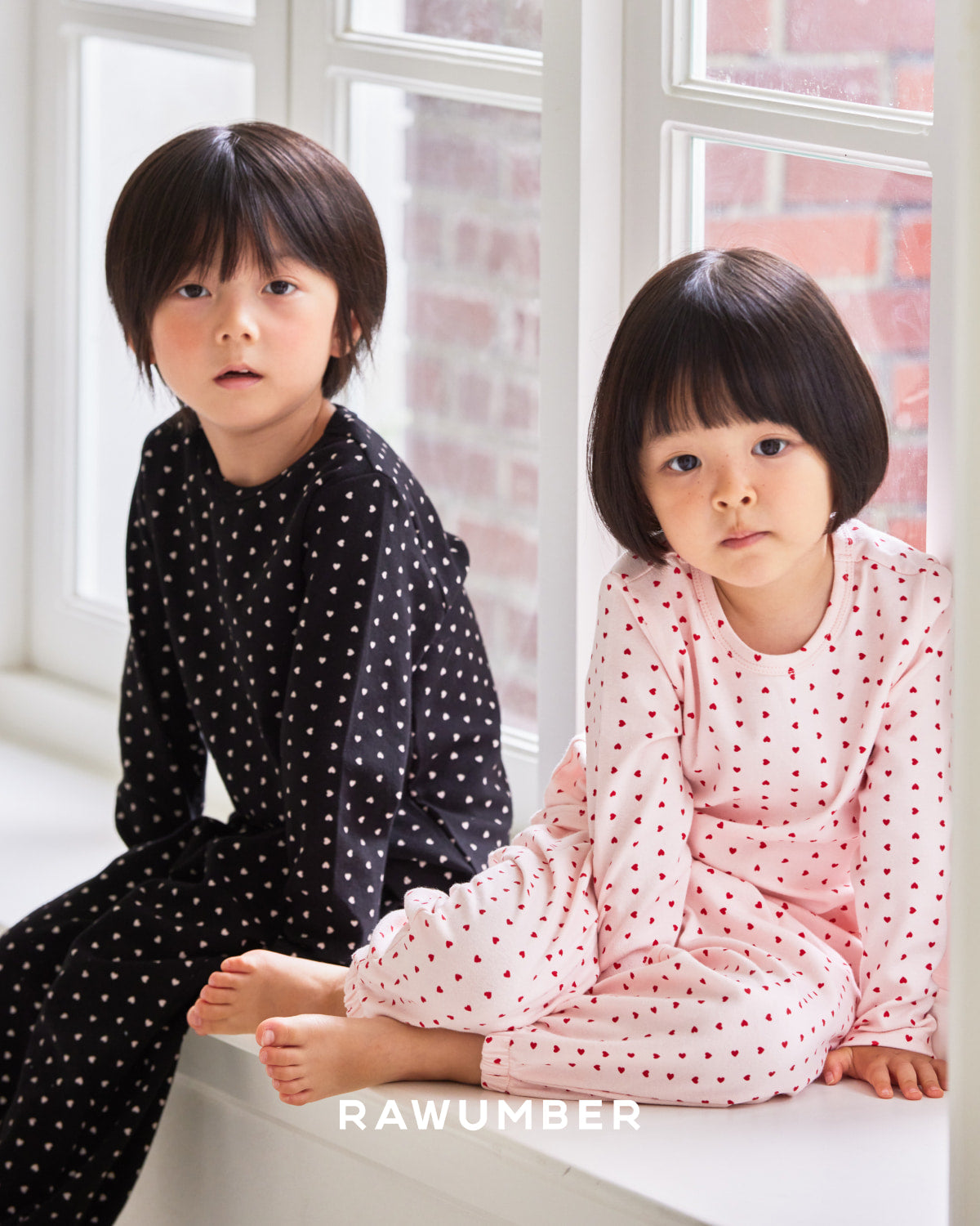 RAWUMBER Heart kong kids home wear