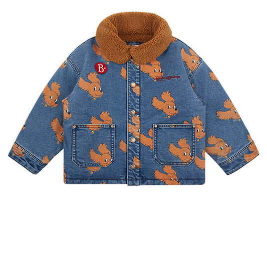 BEBE DE PINO All-over-jes baby denim jacket