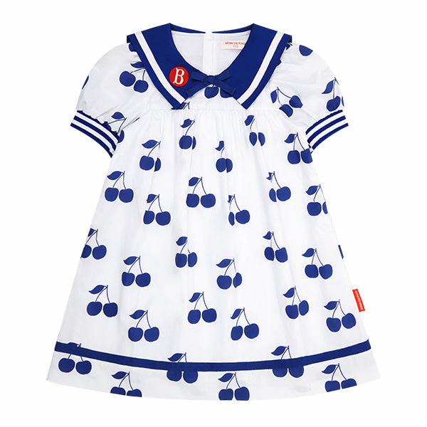 BEBE DE PINO All over cherry sailor collar dress