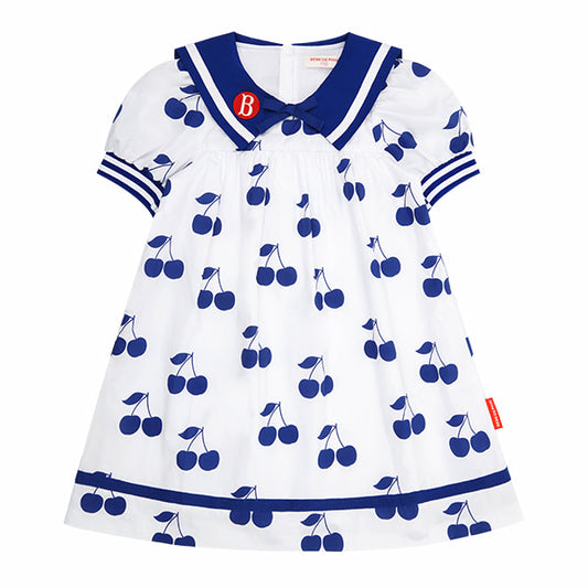 BEBE DE PINO All over cherry sailor collar dress