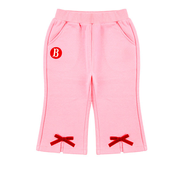 BEBE DE PINO Ribbon baby sweatpants