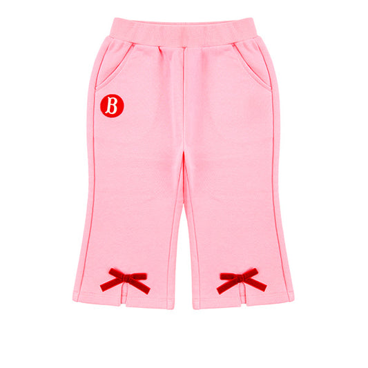 BEBE DE PINO Ribbon baby sweatpants