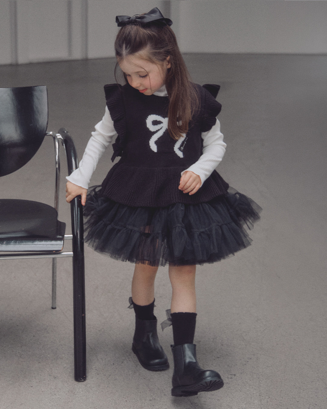 ROANJANE Sha sha middle socks (Black)