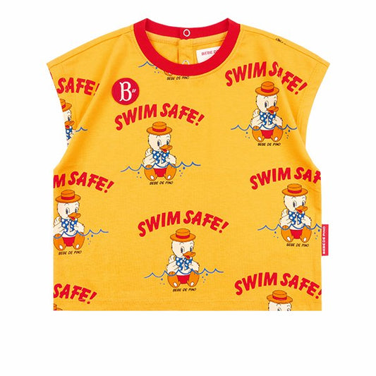 BEBE DE PINO All over swimmer duck baby sleeveless tee