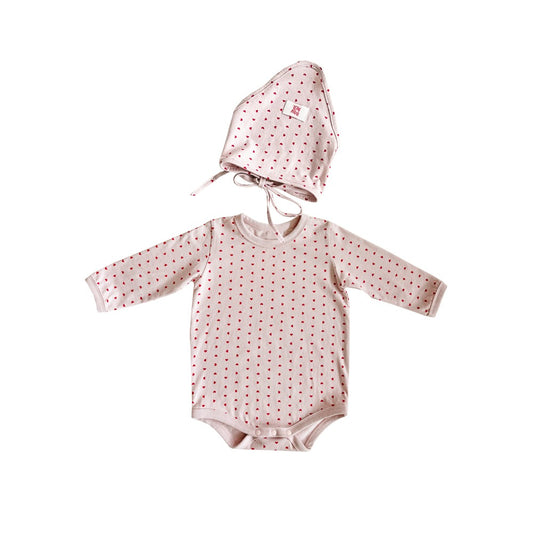 RAWUMBER FALL Heart Kong Babysuit + Bonnet