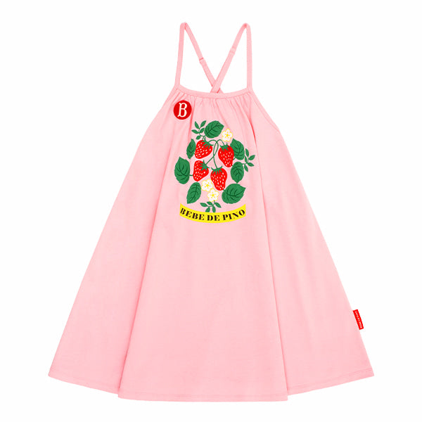 BEBE DE PINO Strawberry shirring dressBP62OD472