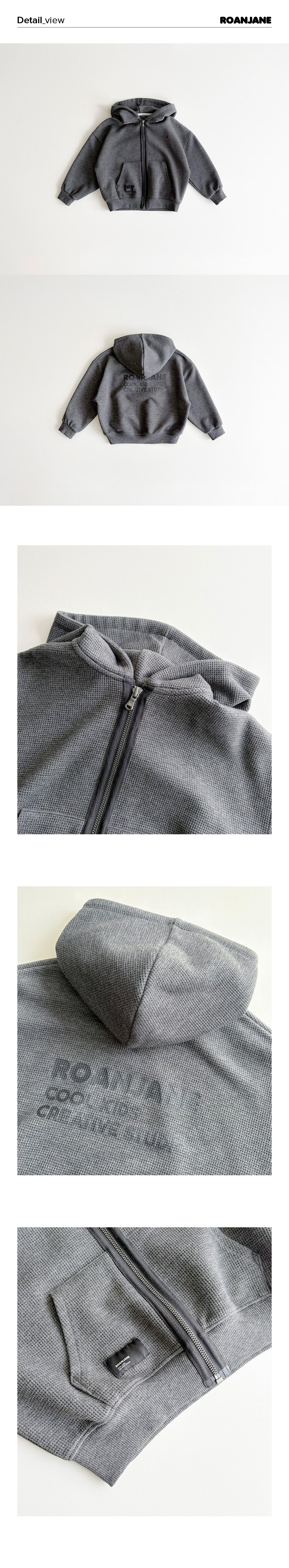 ROANJANE Peacan hoodie zip-up