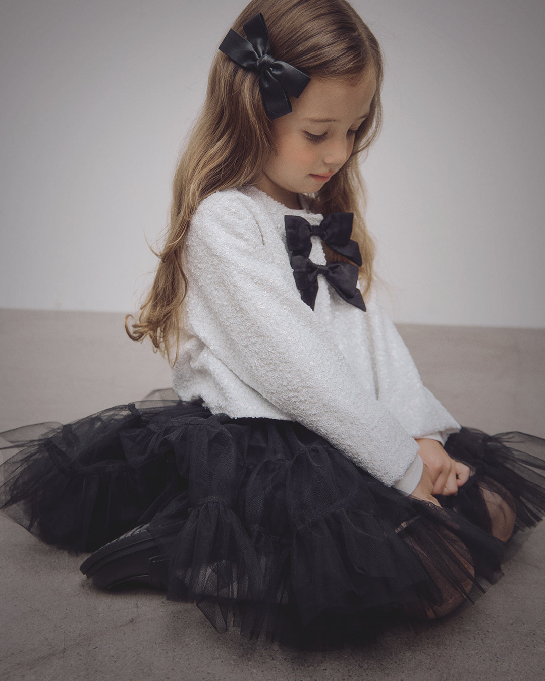 ROANJANE Sylvia tulle skirt (Black)