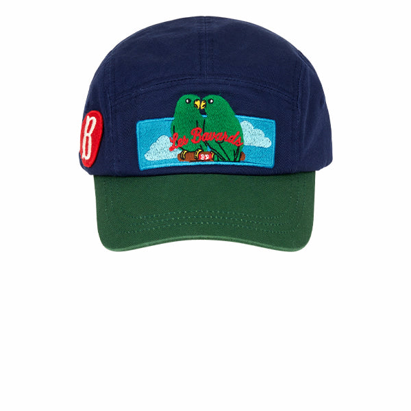 BEBE DE PINO Parrot color block camp cap