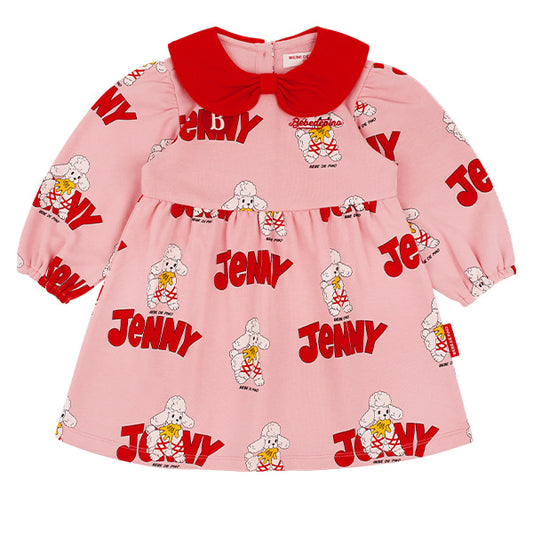 BEBE DE PINO All over jenny baby ribbon collar dress