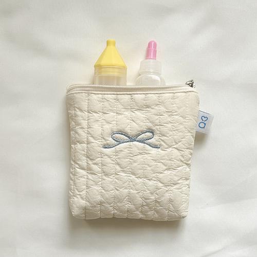 ALL4HOME Bow Quilted Waterproof Pouch