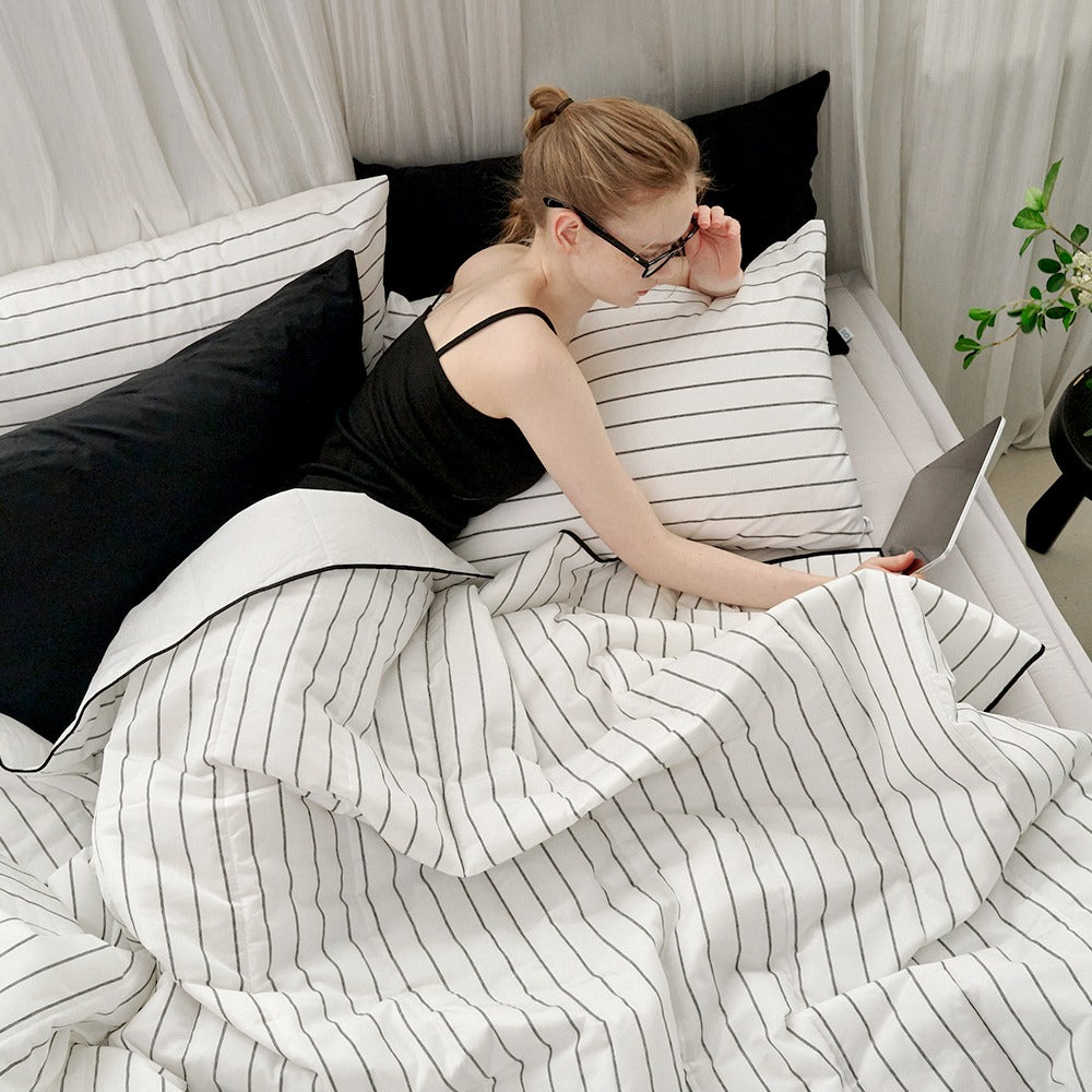 ALL4HOME Summer adult stripe breeze cold bedding
