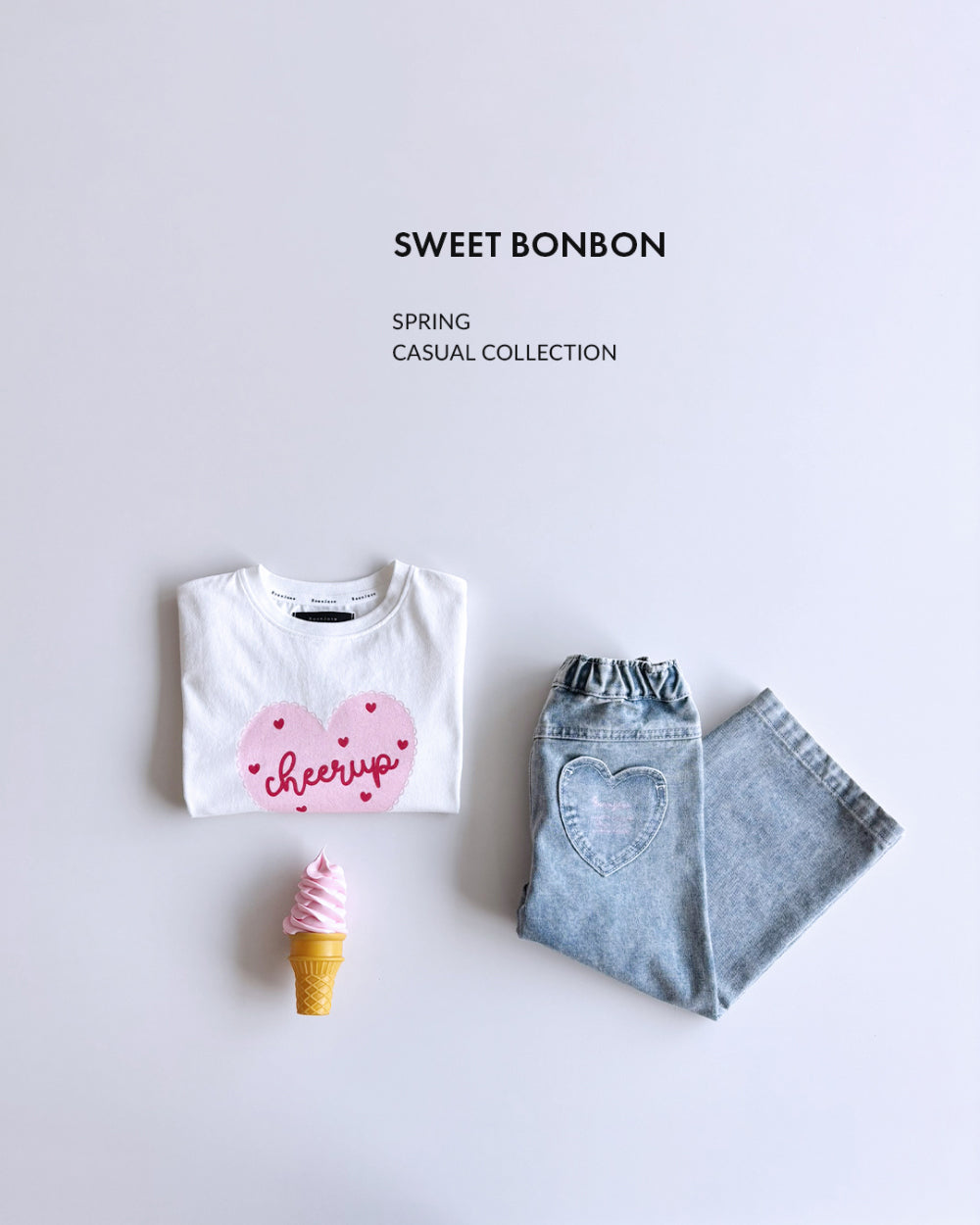 ROAANDJANE Heart Kung Denim Pants
