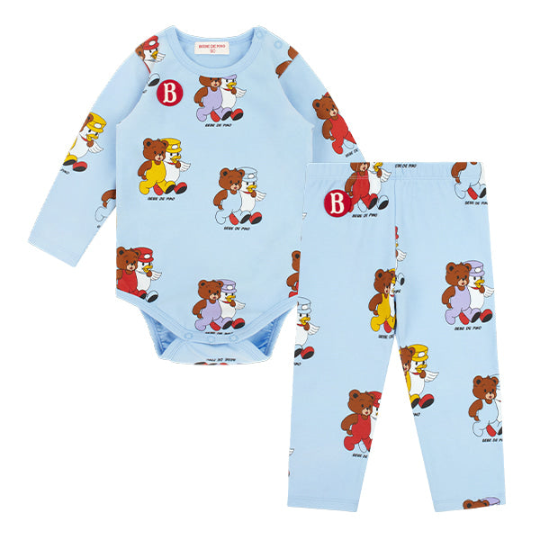 BEBE DE PINO Teen friends baby bodysuit set