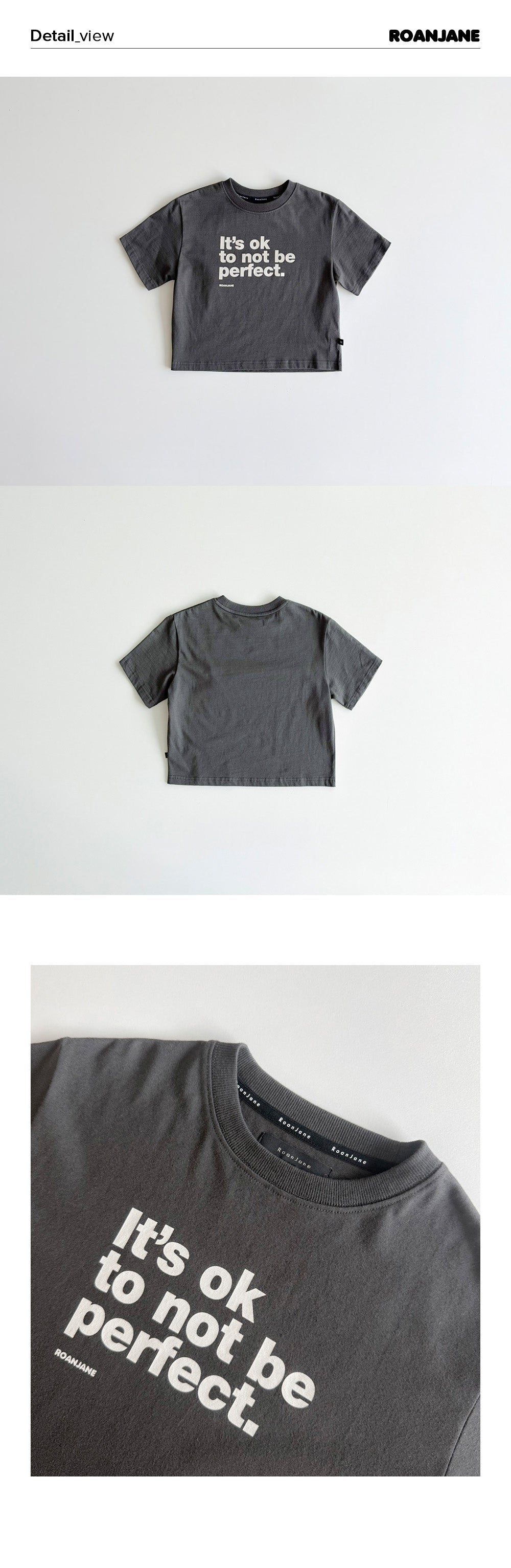 ROANJANE Teen eight t-shirt (Charcoal)