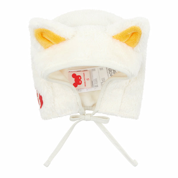BEBE DE PINO Cat baby boa fur bonnet
