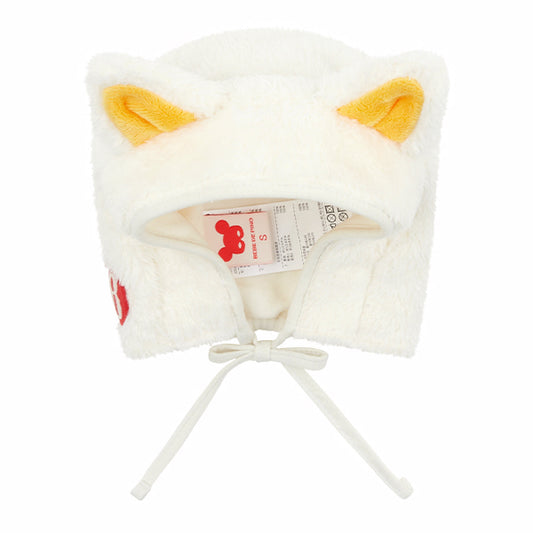 BEBE DE PINO Cat baby boa fur bonnet