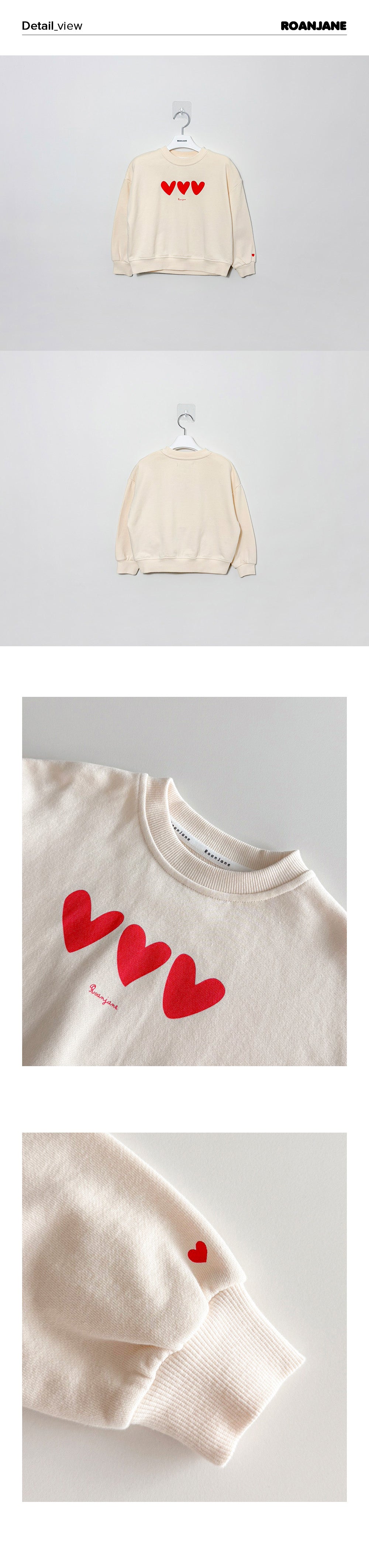 ROANJANE Pare heart sweatshirt