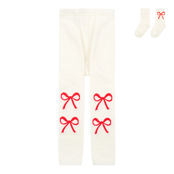 BEBE DE PINO Bebedepino ribbon tights and socks set