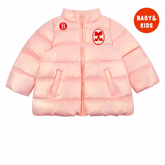 BEBE DE PINO Puff ribbon glossy duck down jumper