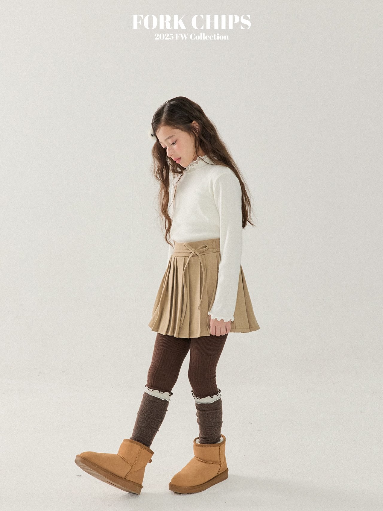 FORK CHIPS Lux pleats skirt