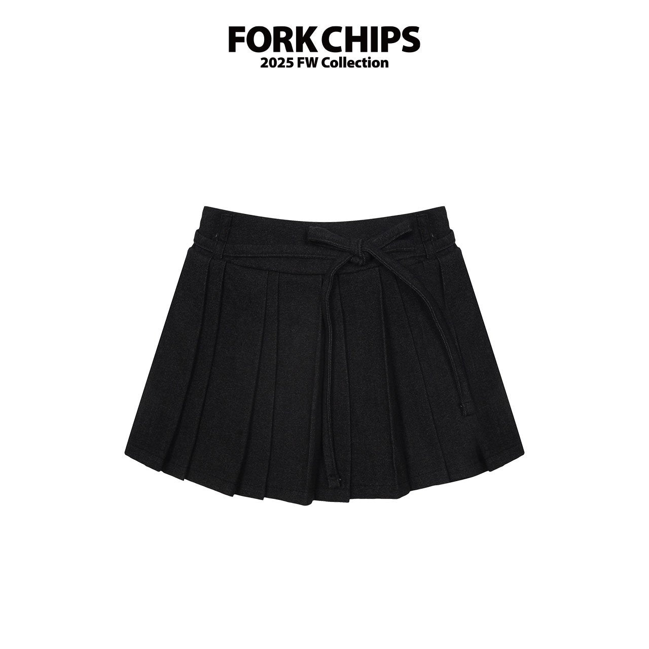 FORK CHIPS Lux pleats skirt