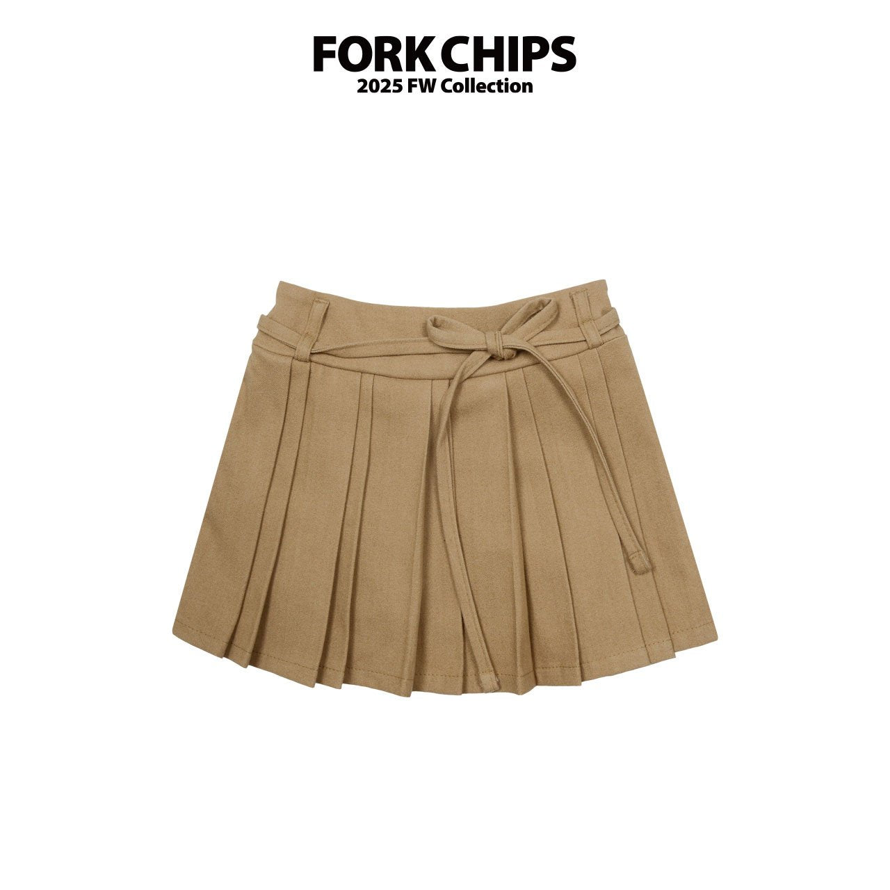 FORK CHIPS Lux pleats skirt