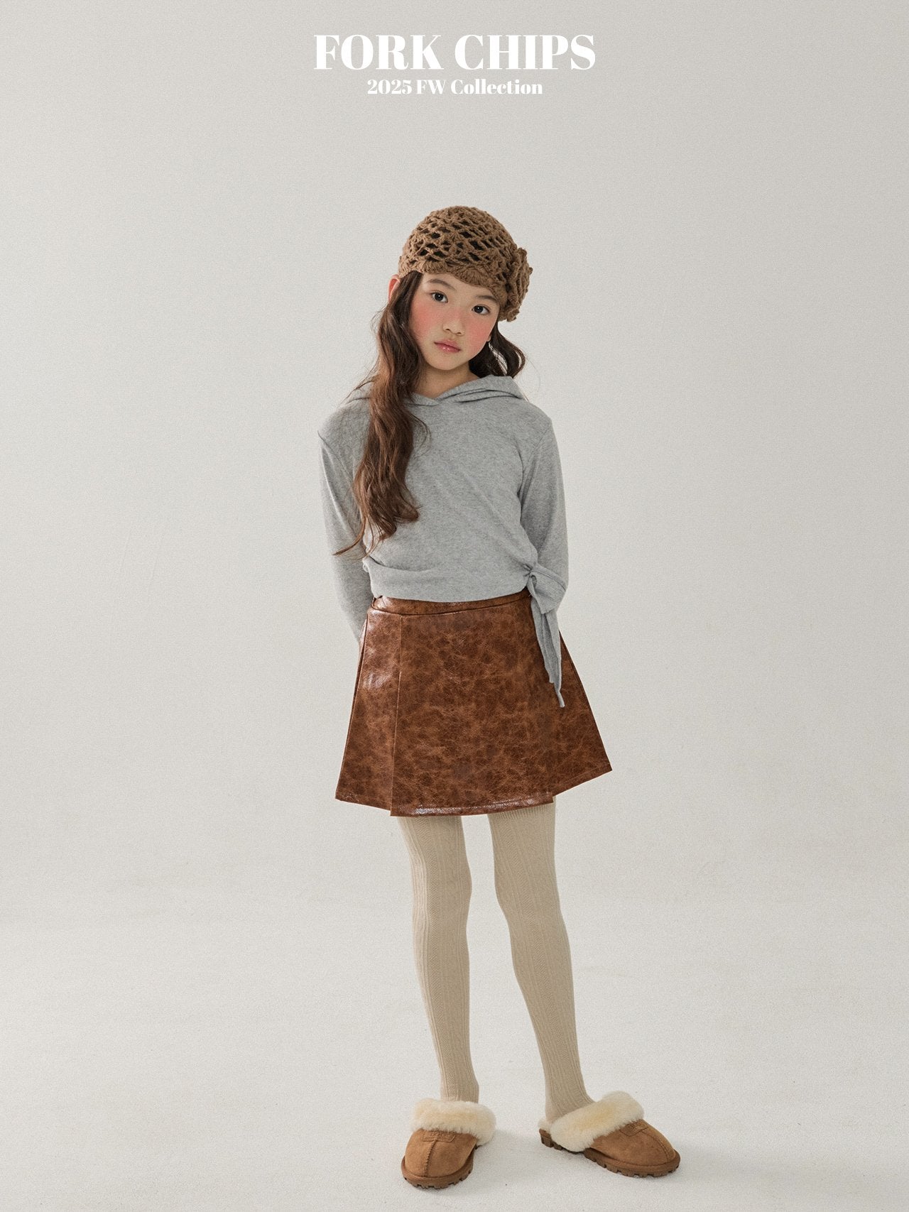 FORK CHIPS Glossy skirt