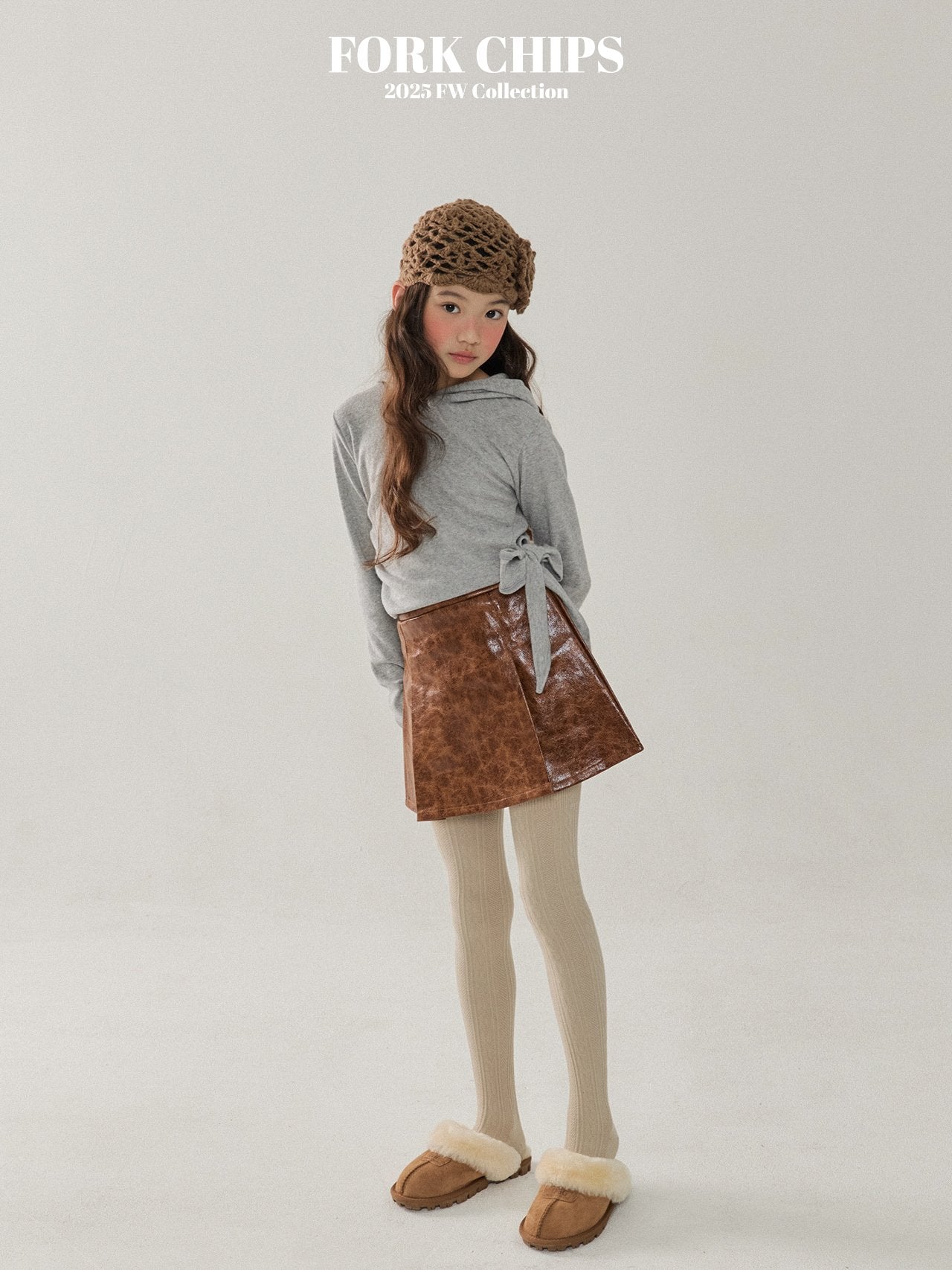 FORK CHIPS Glossy skirt