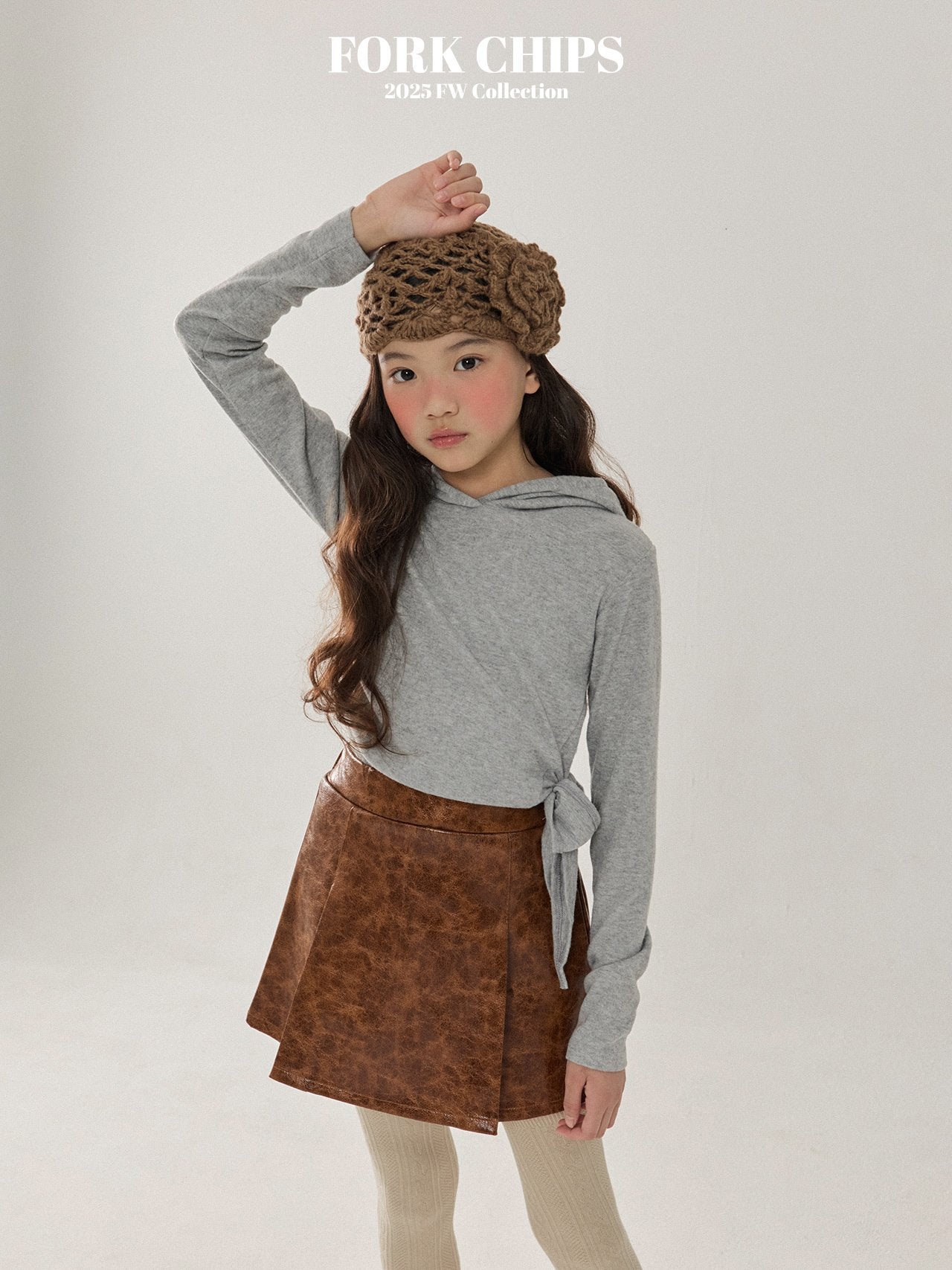 FORK CHIPS Glossy skirt