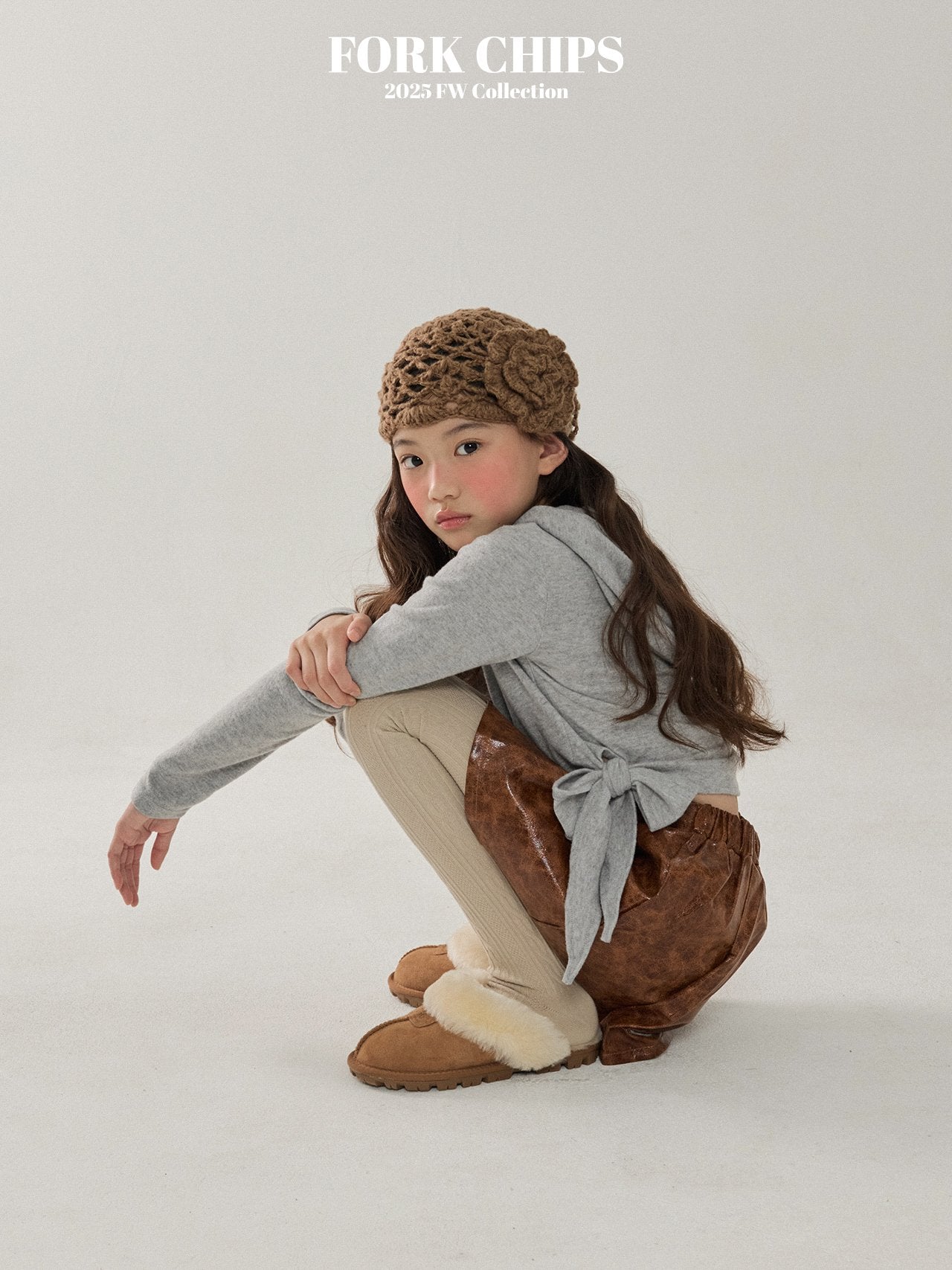 FORK CHIPS Glossy skirt