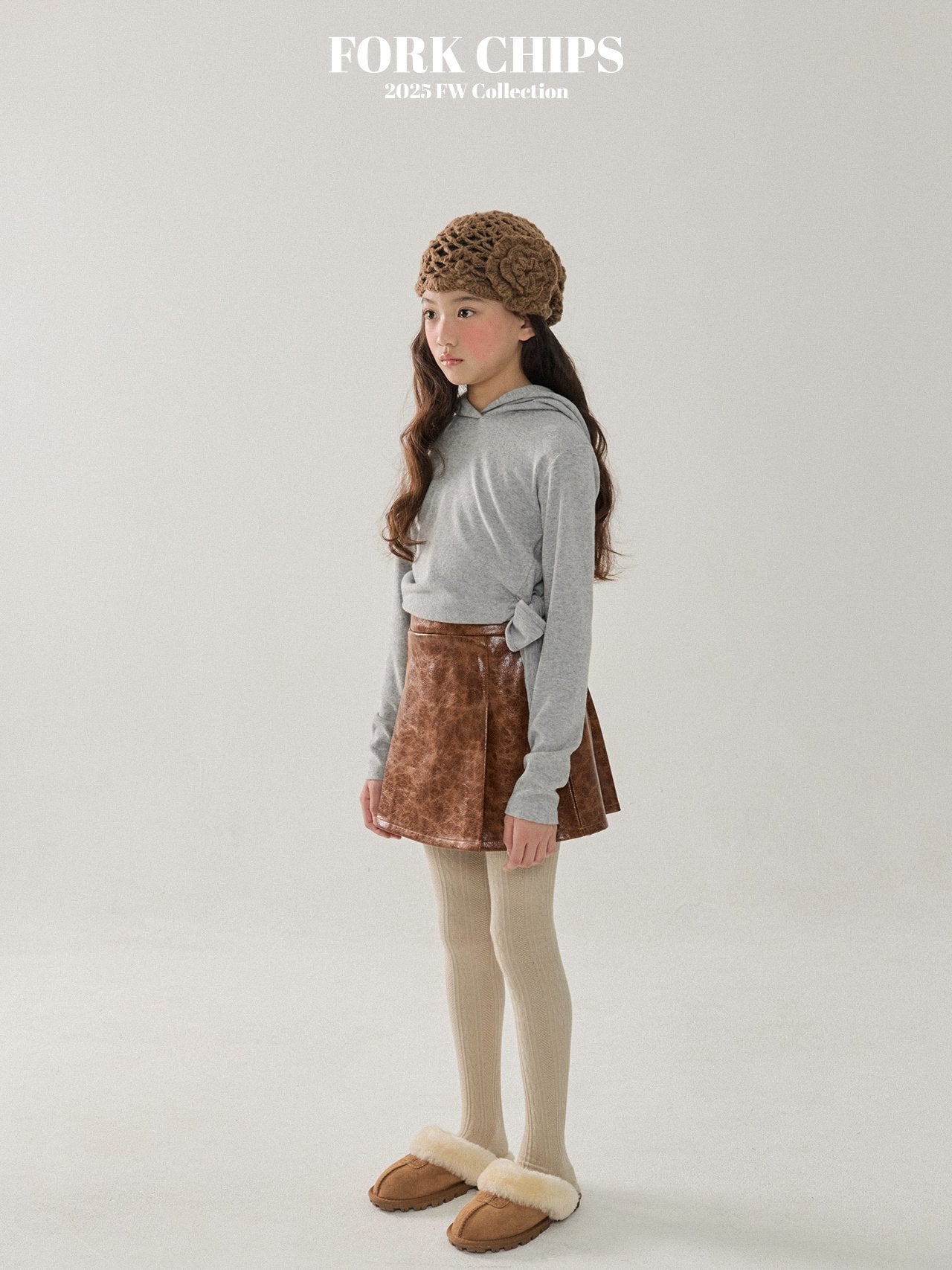 FORK CHIPS Glossy skirt