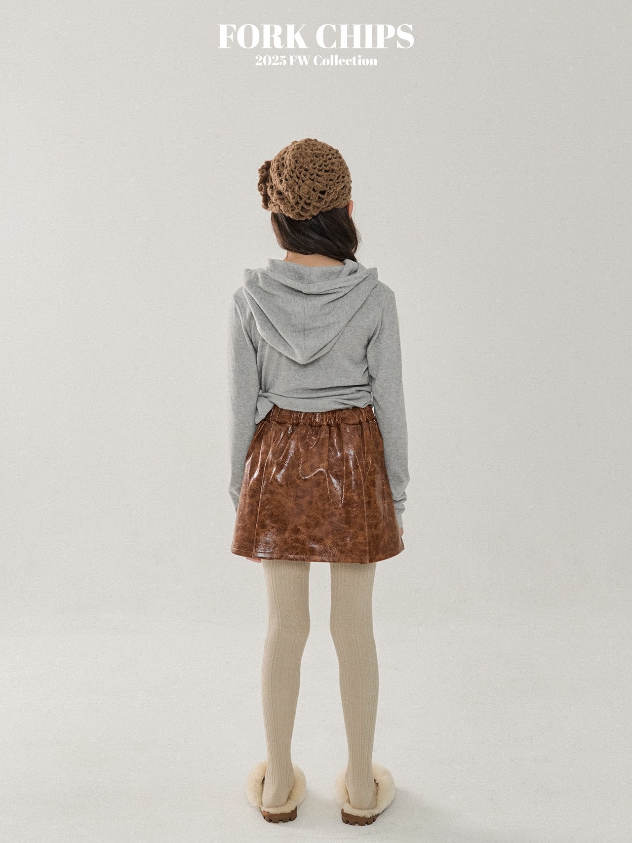 FORK CHIPS Glossy skirt