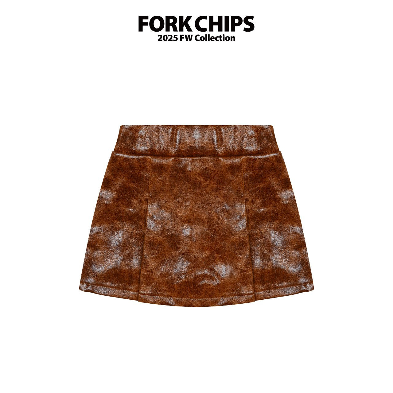 FORK CHIPS Glossy skirt