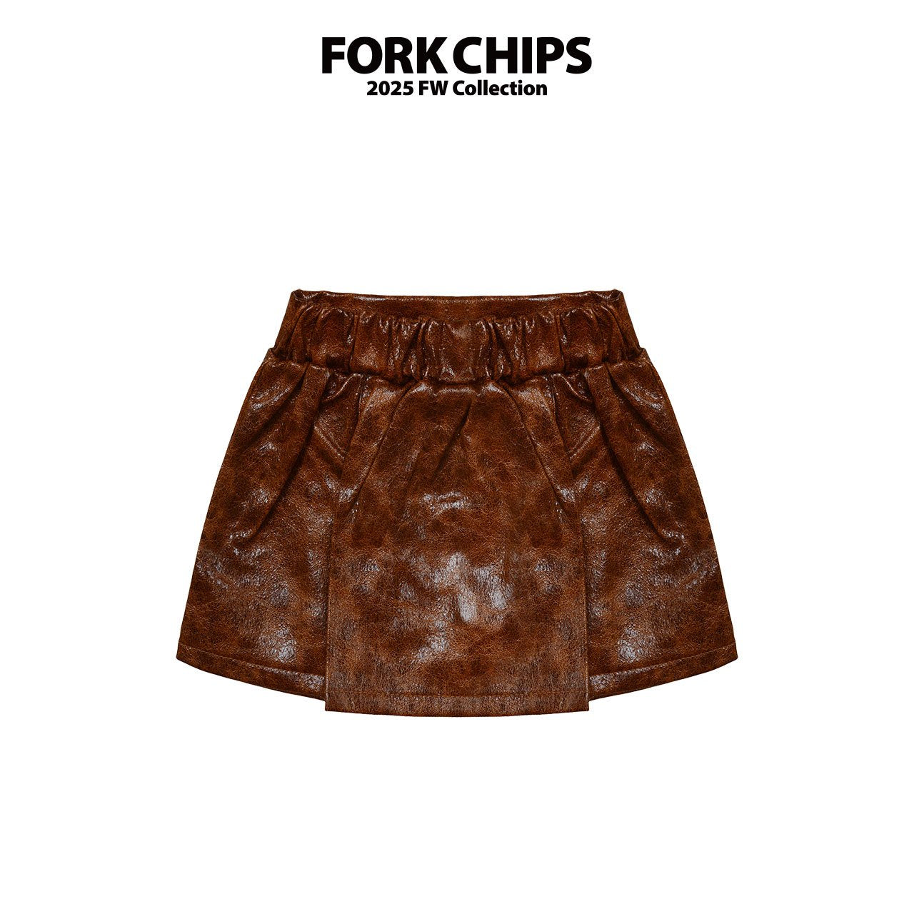 FORK CHIPS Glossy skirt