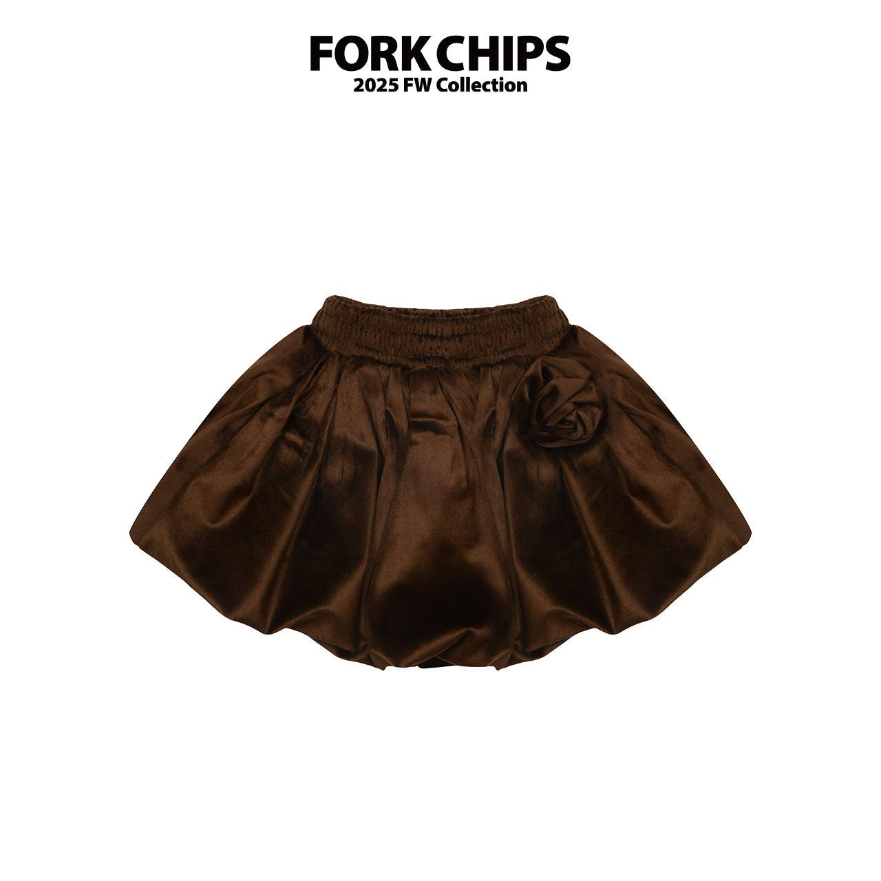 FORK CHIPS Rosy balloon skirt