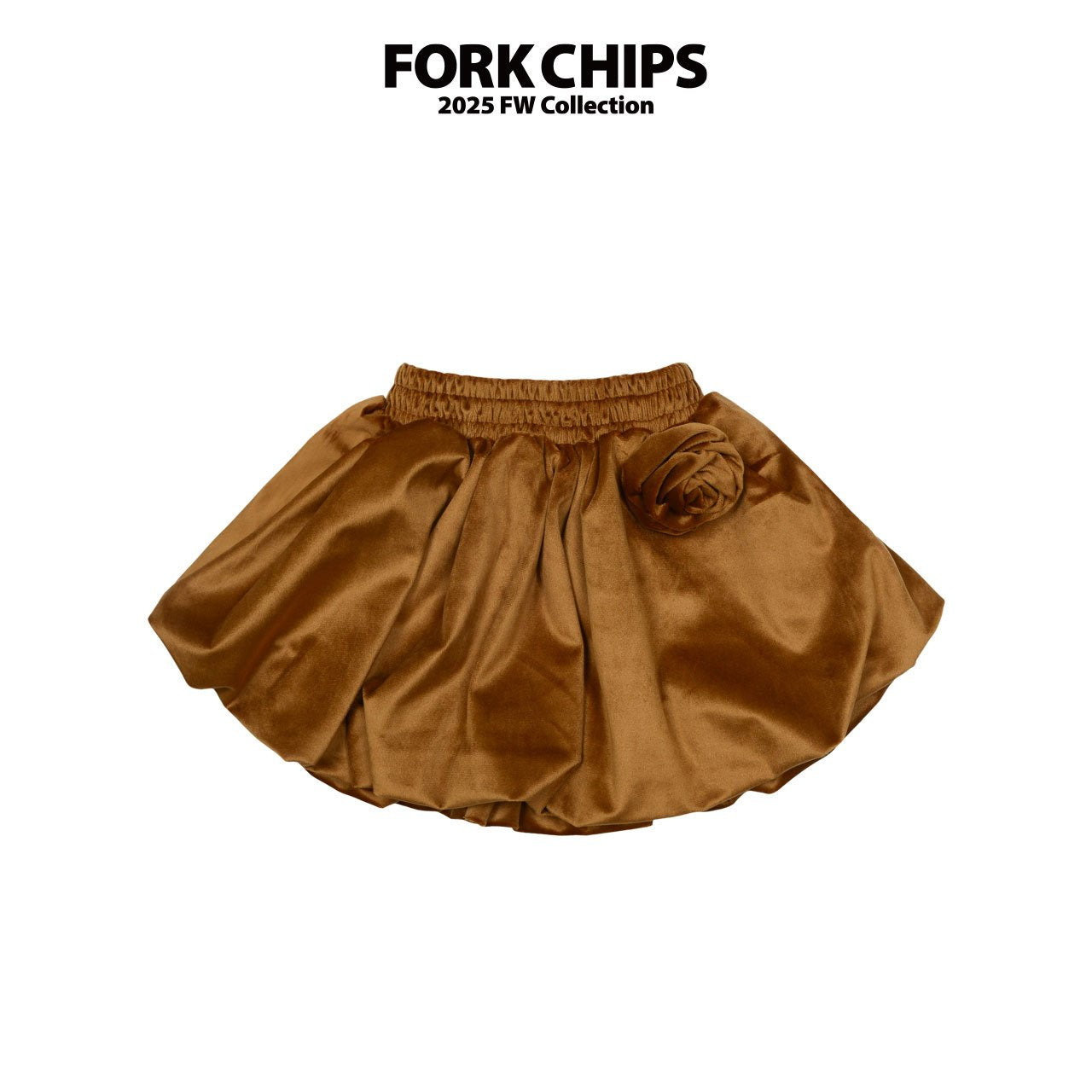 FORK CHIPS Rosy balloon skirt