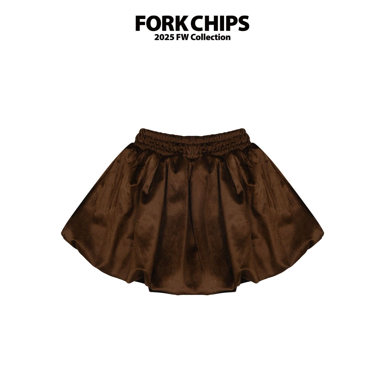 FORK CHIPS Rosy balloon skirt