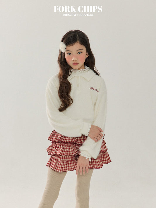 FORK CHIPS Cherry kang kang skirt