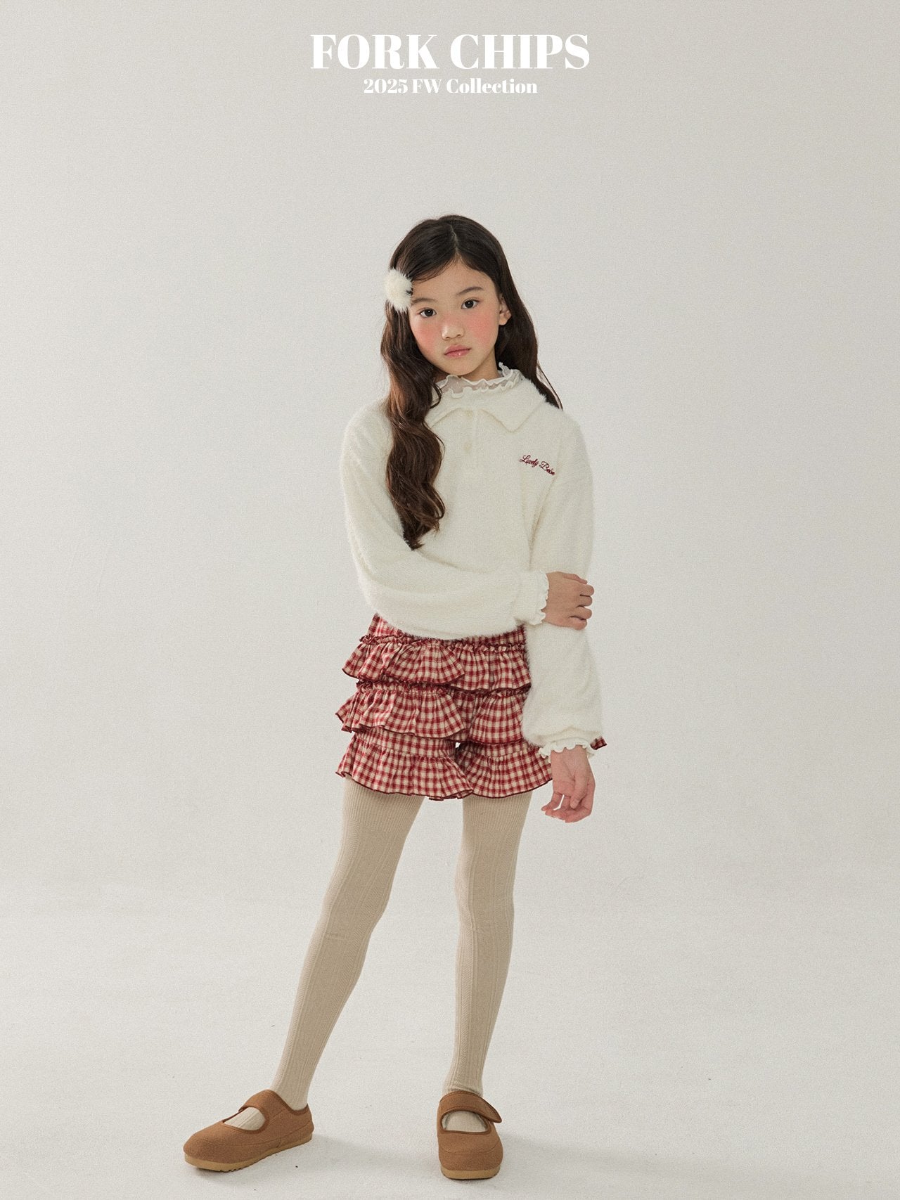 FORK CHIPS Cherry kang kang skirt