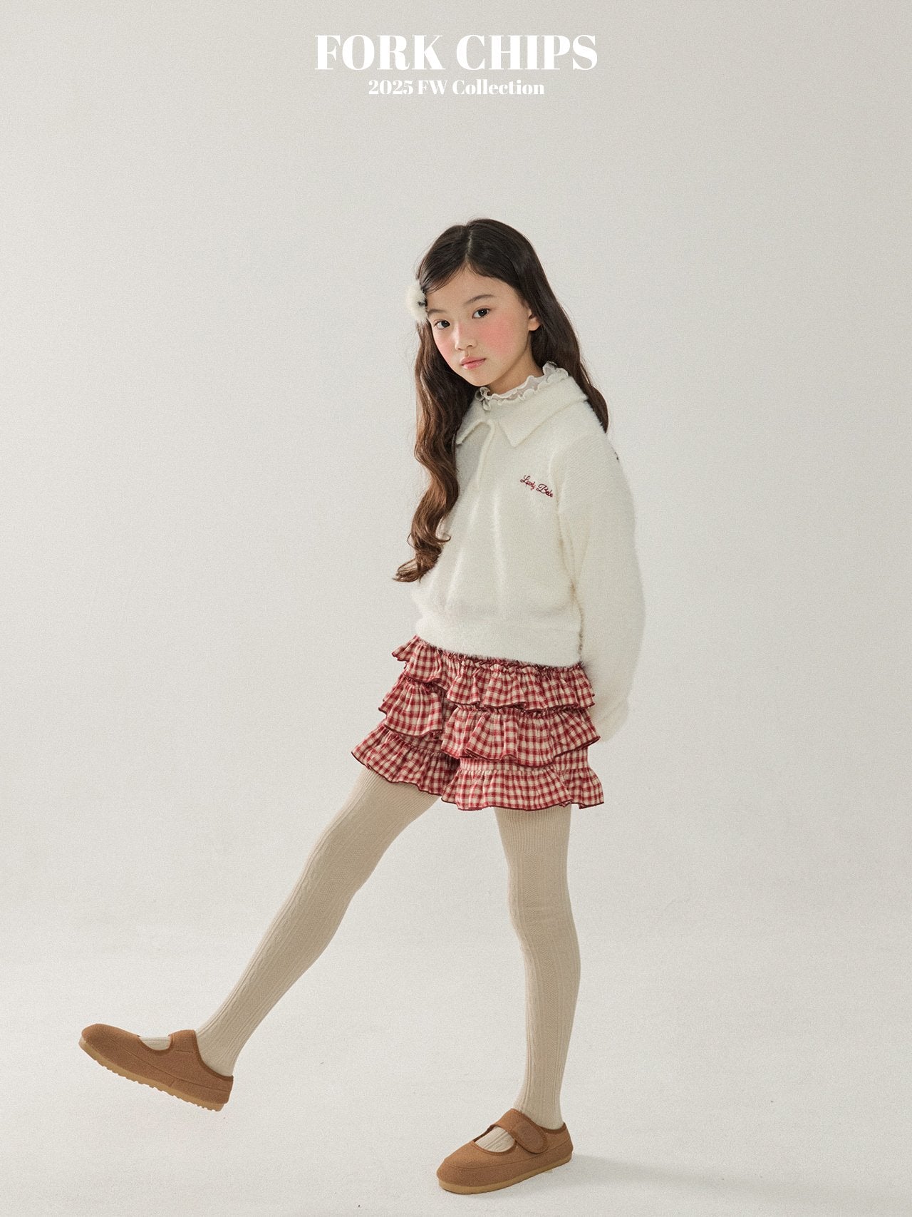 FORK CHIPS Cherry kang kang skirt