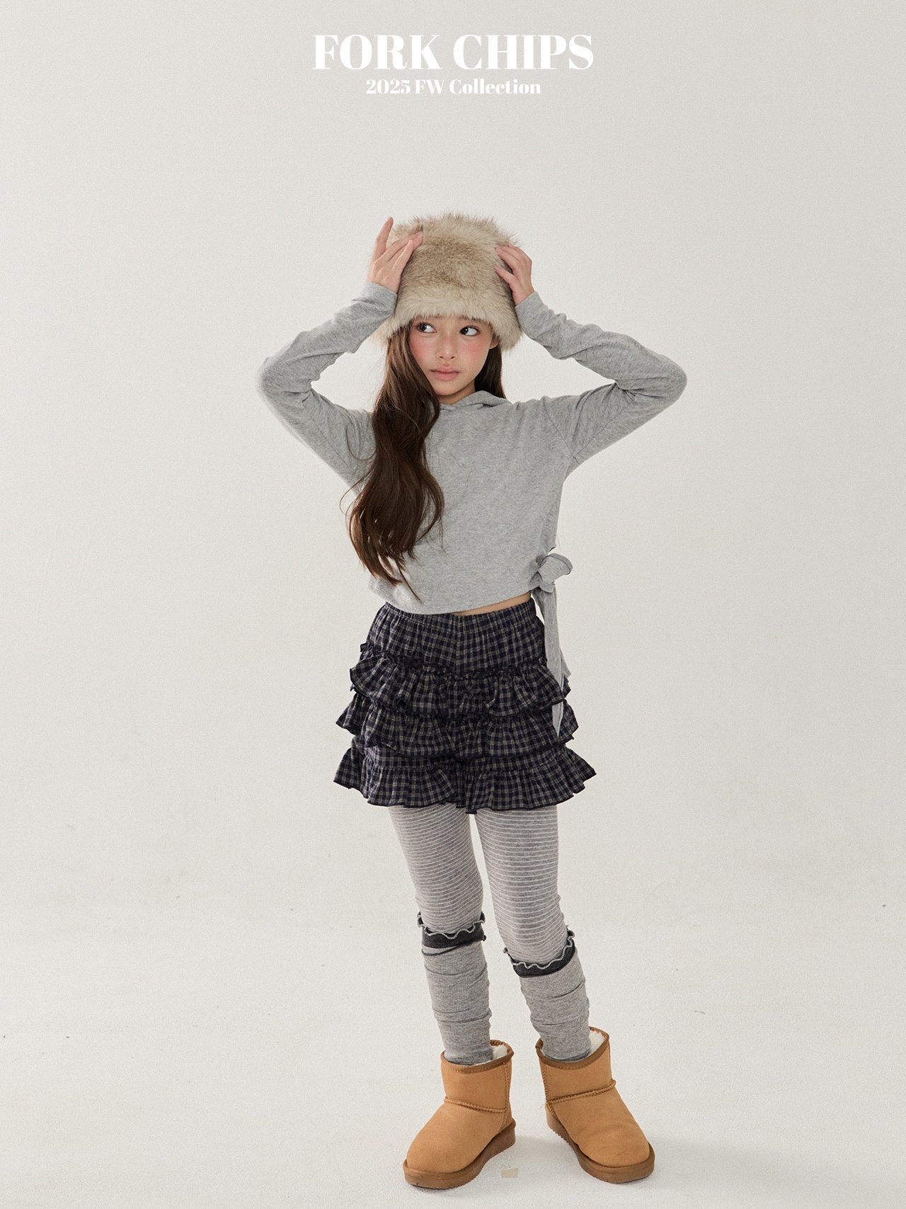 FORK CHIPS Cherry kang kang skirt