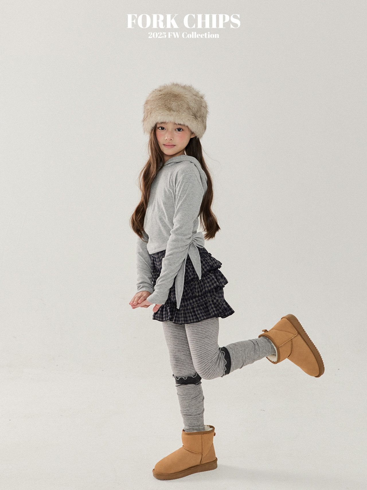 FORK CHIPS Cherry kang kang skirt