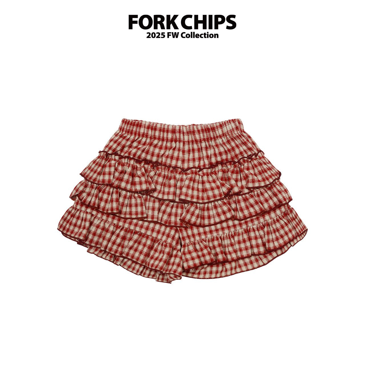 FORK CHIPS Cherry kang kang skirt