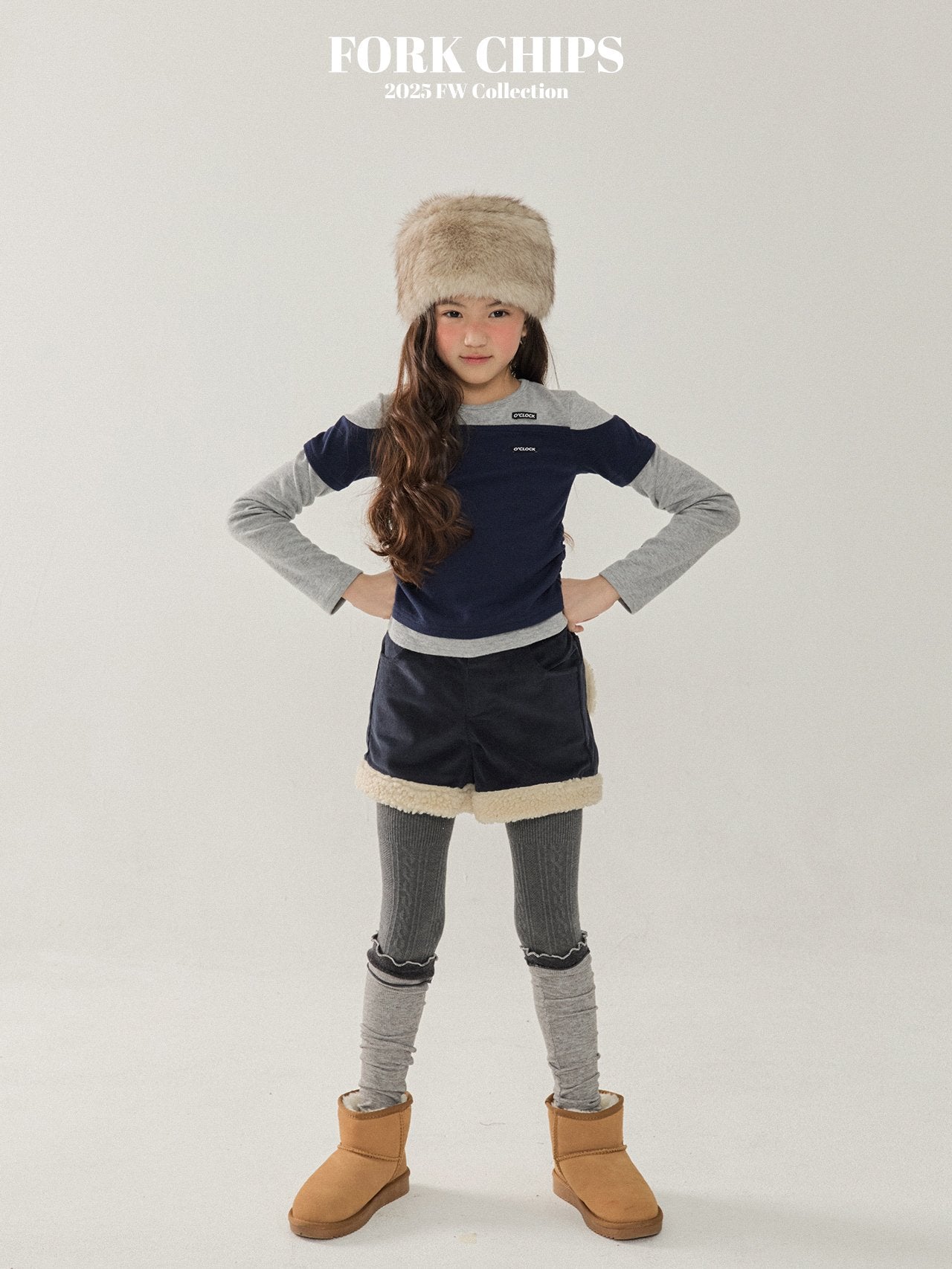 FORK CHIPS Fussy heart short pants