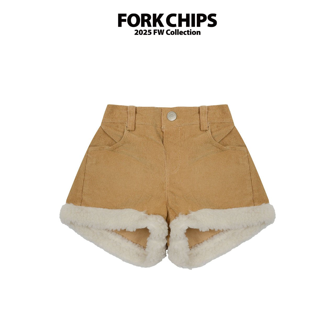 FORK CHIPS Fussy heart short pants