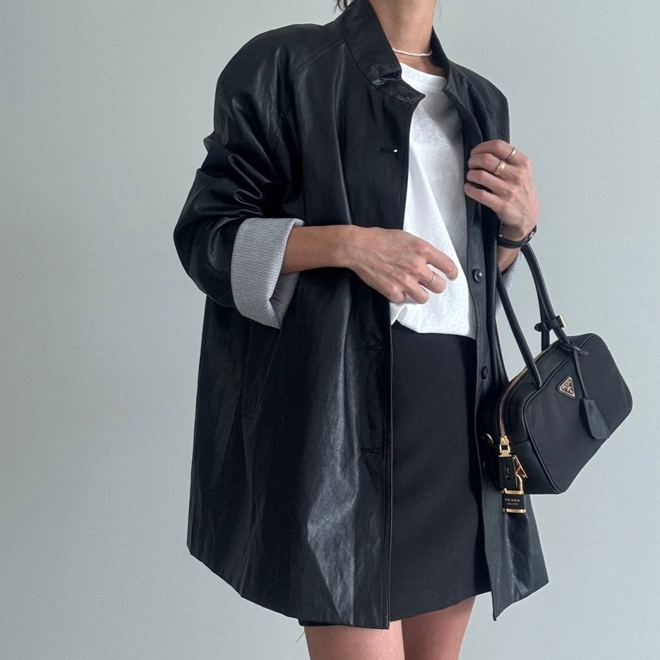 MOMS WEAR March Leather Jacket