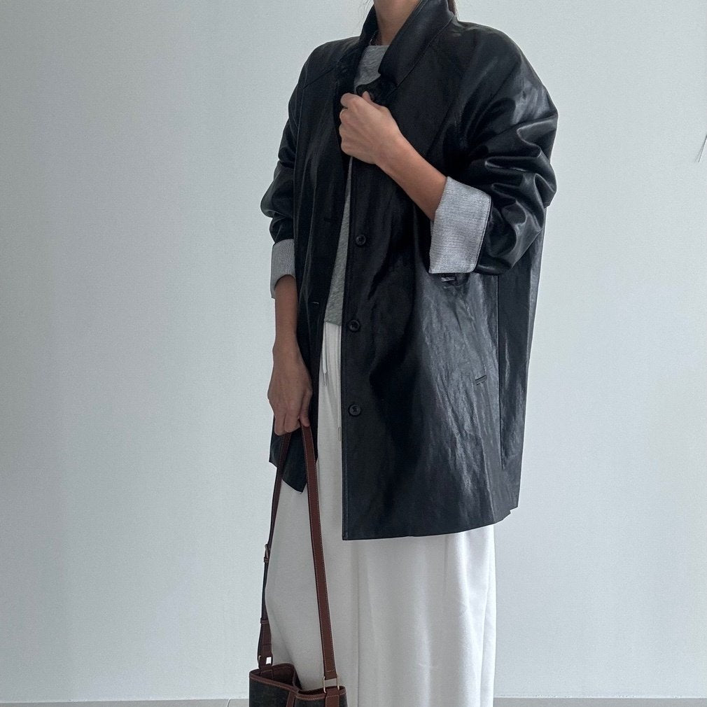 MOMS WEAR March Leather Jacket