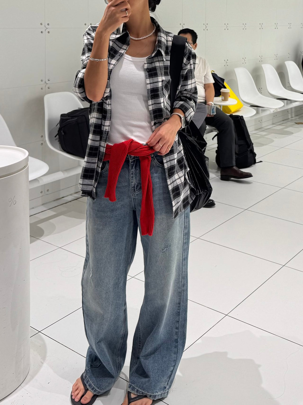 MOMS WEAR Check Shirt