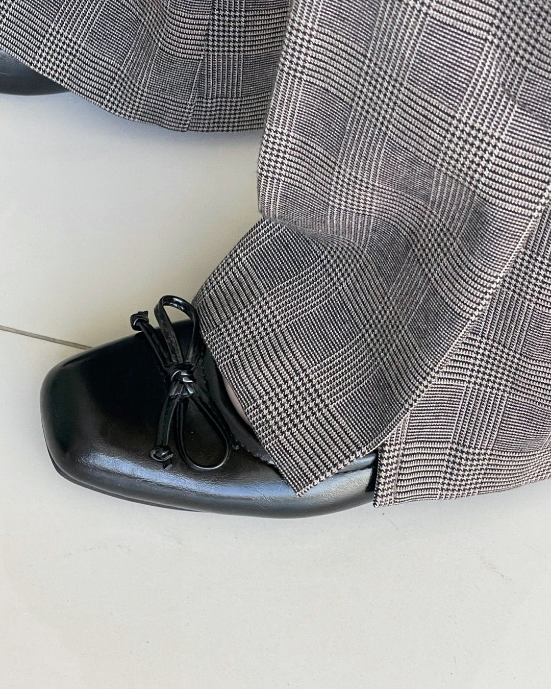 MOMS WEAR HOWLUK Checkered bootcut pants